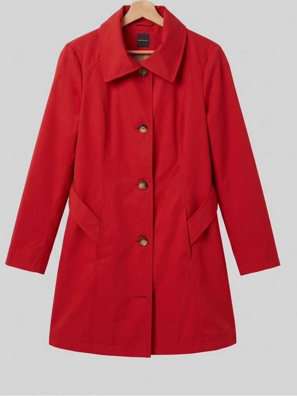 PENNYBLACK Red Belted Trench Coat / Raincoat | Size US 10 / IT 44 / UK 14